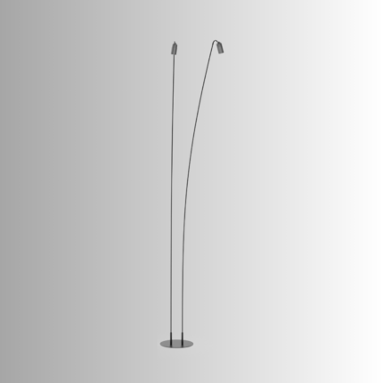 LAMPARA SIDE DE PIE DE 2 LUMINARIAS 20W 60CM