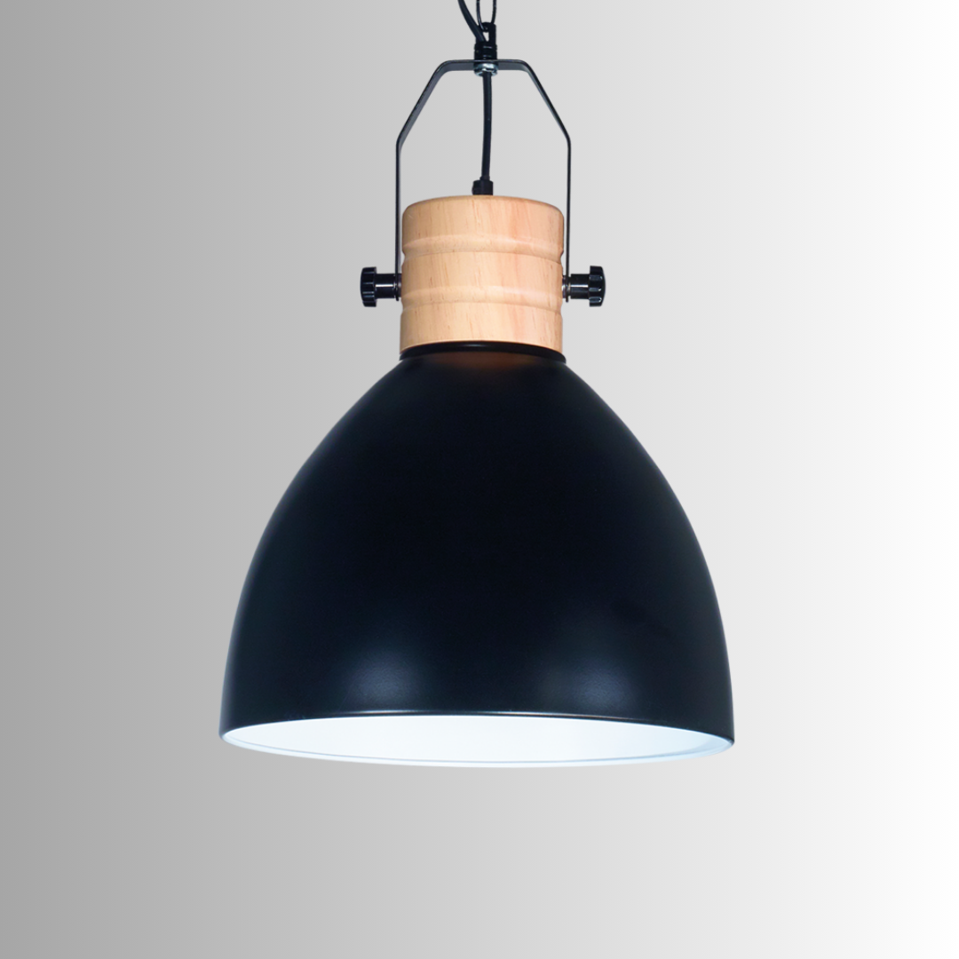 Colgante BURGOS NEGRO MADERA Colgante BURGOS NEGRO MADERA