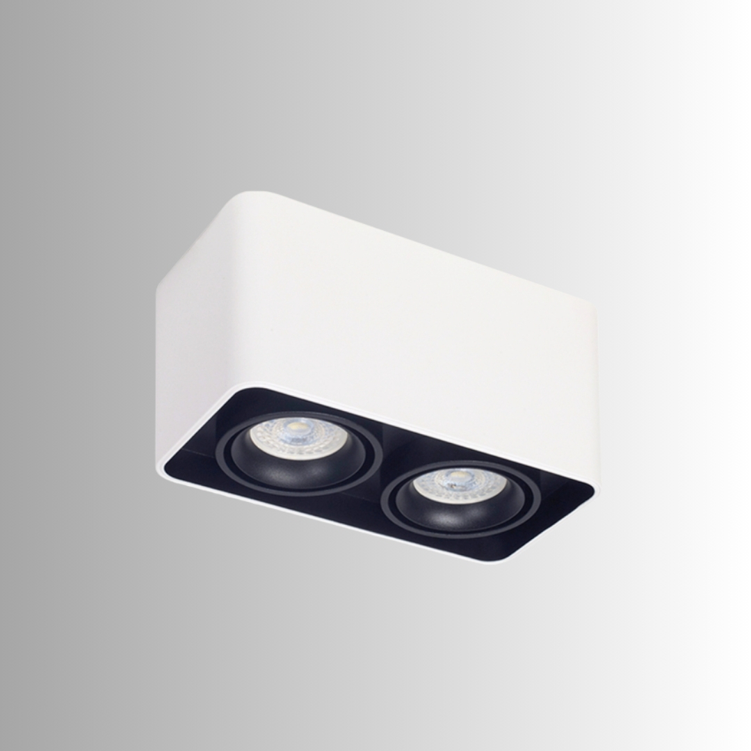 Colgante VK-ROND (1) PLAFON 2L TORONTO PAR16 CARDANICO BLANCO - Imagen 1