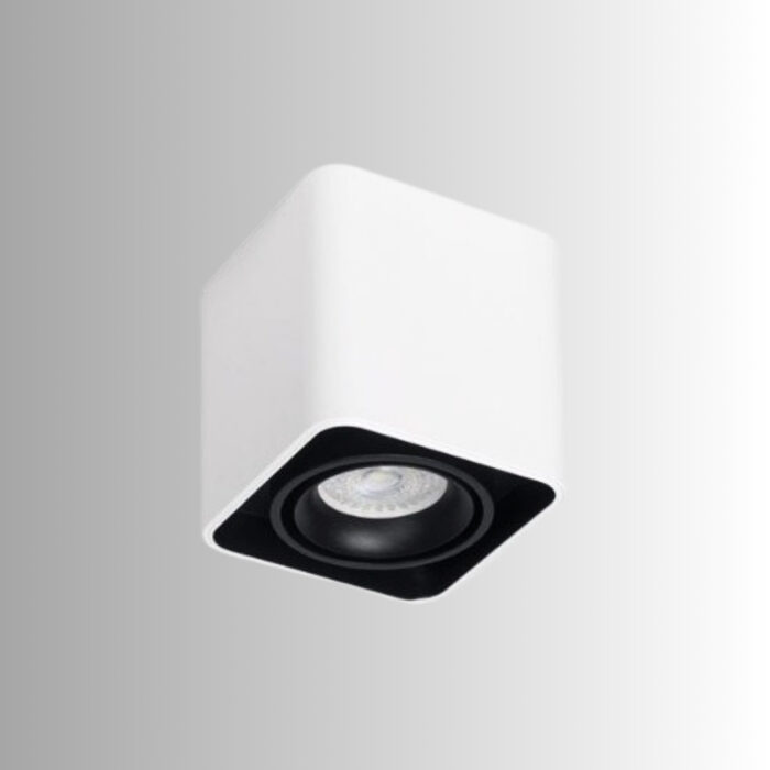 PLAFON 1L TORONTO PAR16 CARDANICO BLANCO - Imagen 1