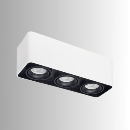 PLAFON 3L TORONTO PAR16 CARDANICO BLANCO
