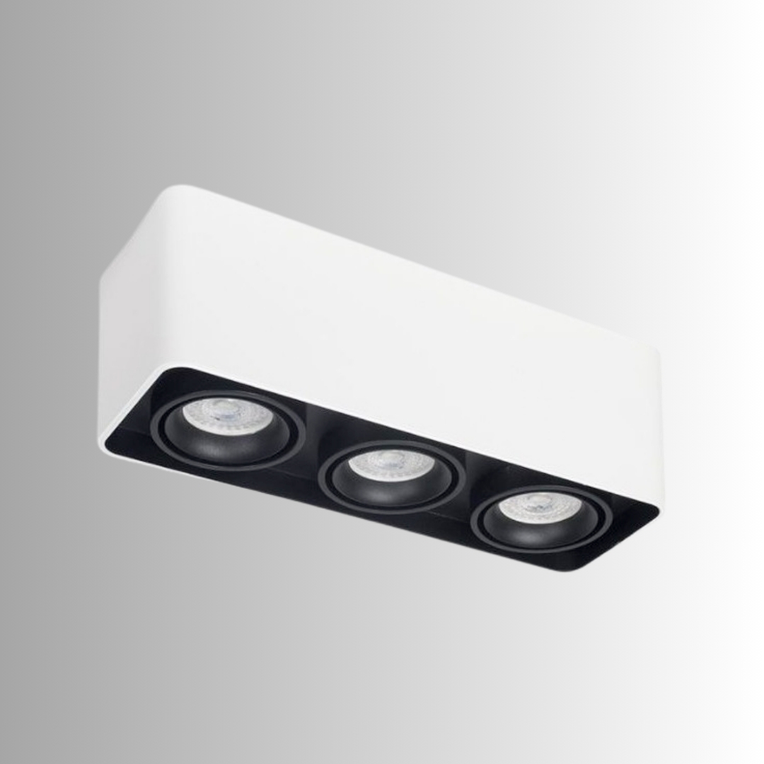 Colgante VK-ROND (2) PLAFON 3L TORONTO PAR16 CARDANICO BLANCO - Imagen 1