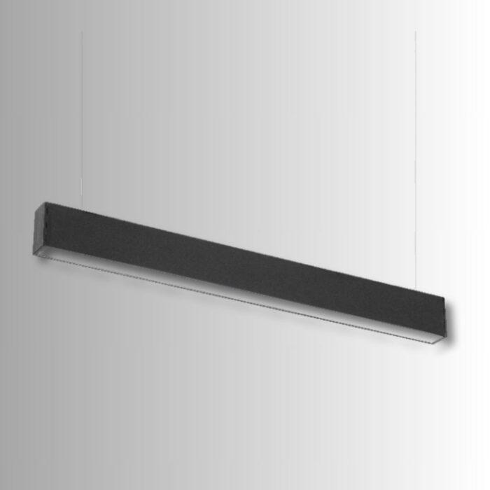 PERFIL DYNA 25W LED 120CM NEGRO