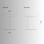 LAMPARA DE MESA GOTA MEDIDAS