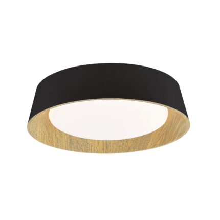 PLAFON LED DAKOTA 25W 50CM NEGRO MADERA